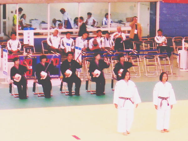 ぎふ清流国体2012　柔道競技大会にて入場での演奏